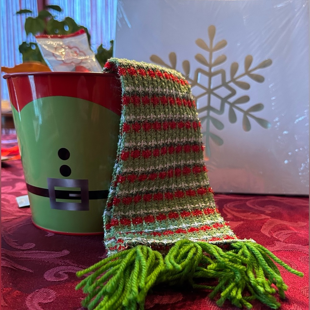 Elfin’Around Container and Christmas Garland.